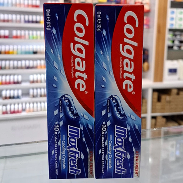 خمیر دندان کلگیت مکس فرش آبی مدل کول مینت کریستالی 100 میل | Colgate Toothpaste Cool Mint 100ml